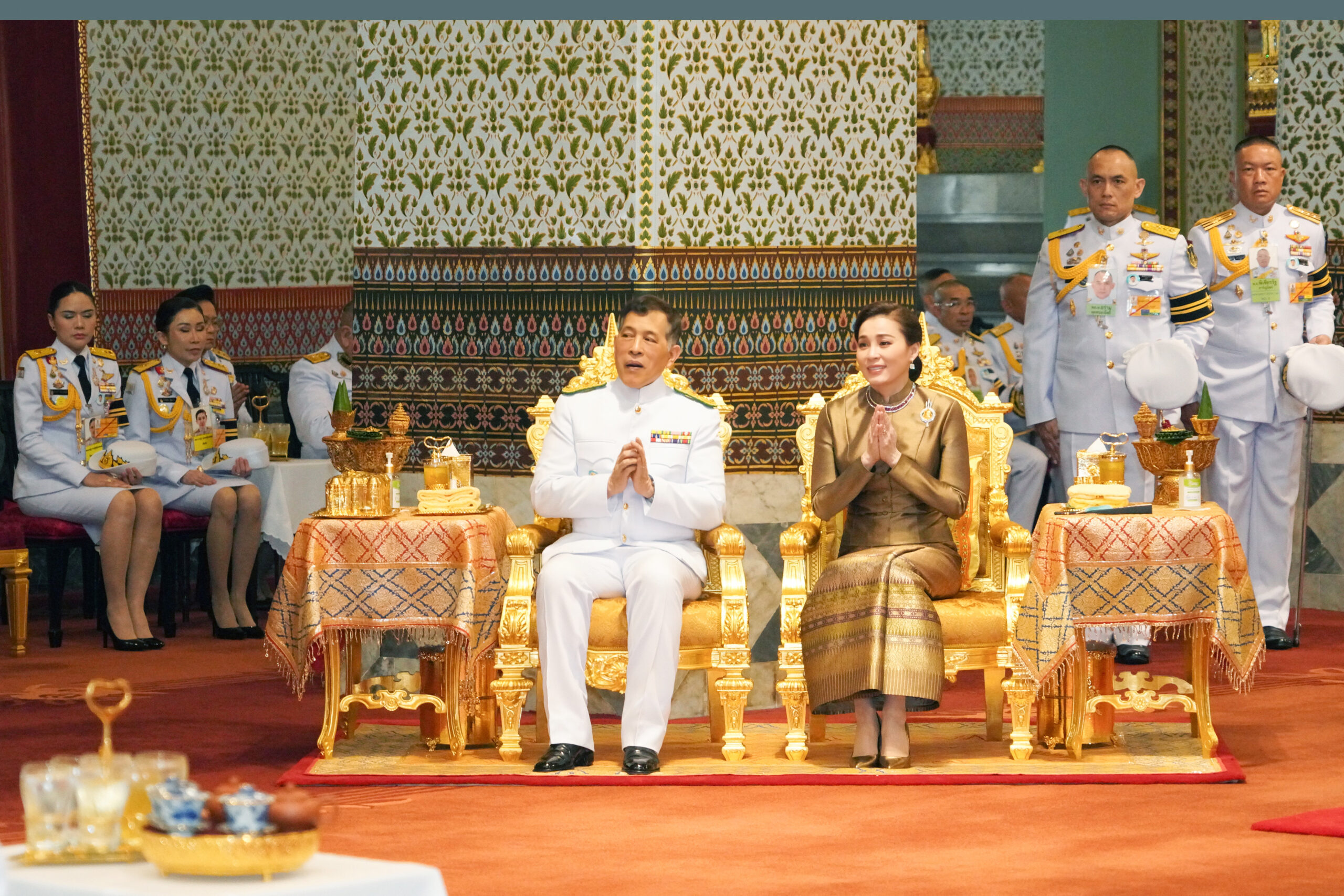 ในหลวง พระราชินี เสด็จฯ ทรงบำเพ็ญพระราชกุศล พระราชพิธีสงกรานต์ 2568