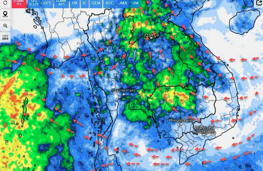 พยากรณ์อากาศ 7 วัน กรมอุตุฯเตือน “พายุฝนฟ้าคะนอง” 6-7 เมษายนนี้