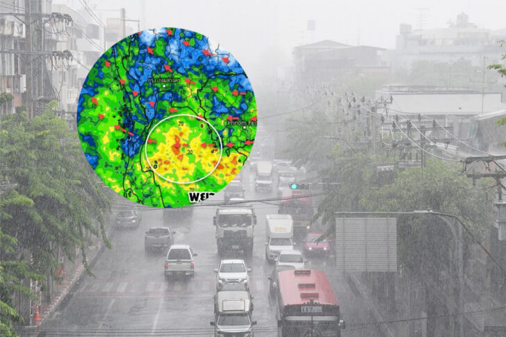 TMD-rain rain-BKK graphic PCC พยากรณือากาศ 7 วัน 14-20 เมษายน 68-เตือนพายุฤดูร้อน