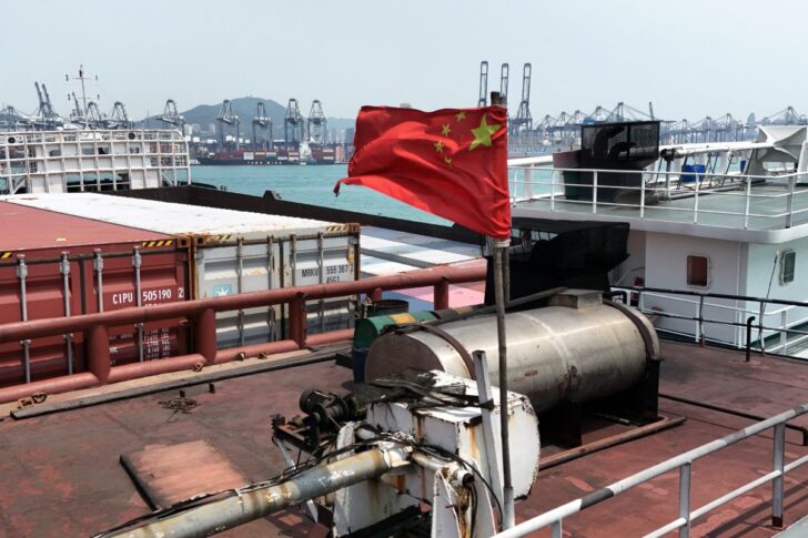 China Hongkong ท่าเรือไคว่ซิง ฮ่องกง ภาพโดย REUTERS/Tyrone Siu