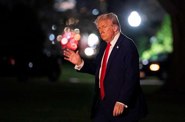 U.S. President Donald Trump Returns to the White House