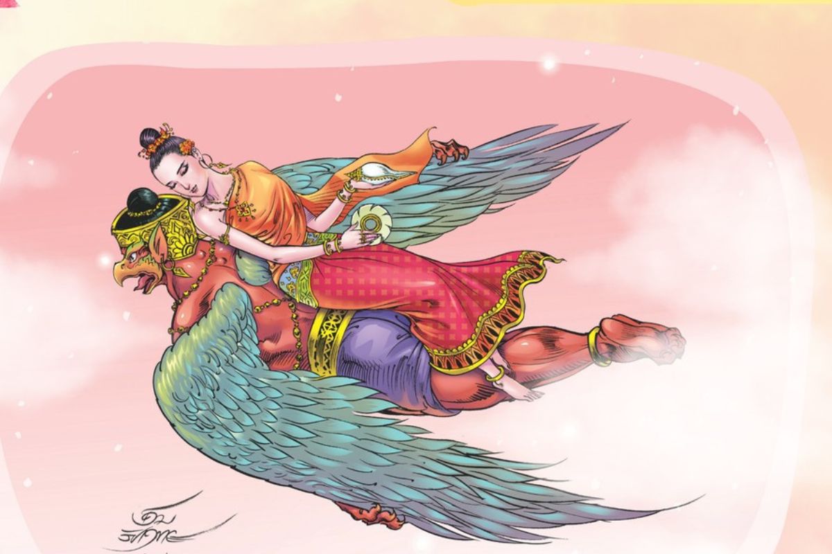 รู้จัก ทุงสะเทวี นางสงกรานต์ 2568 เสด็จไสยาสน์เหนือหลังครุฑ พร้อมเปิดคำทำนาย