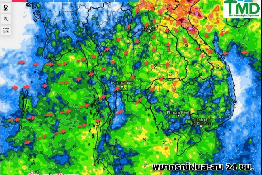 กรมอุตุฯเตือนรับมือ ‘พายุฝนฟ้าคะนอง-ตกหนักสุด 70%’ ช่วง 10-15 พ.ค.นี้
