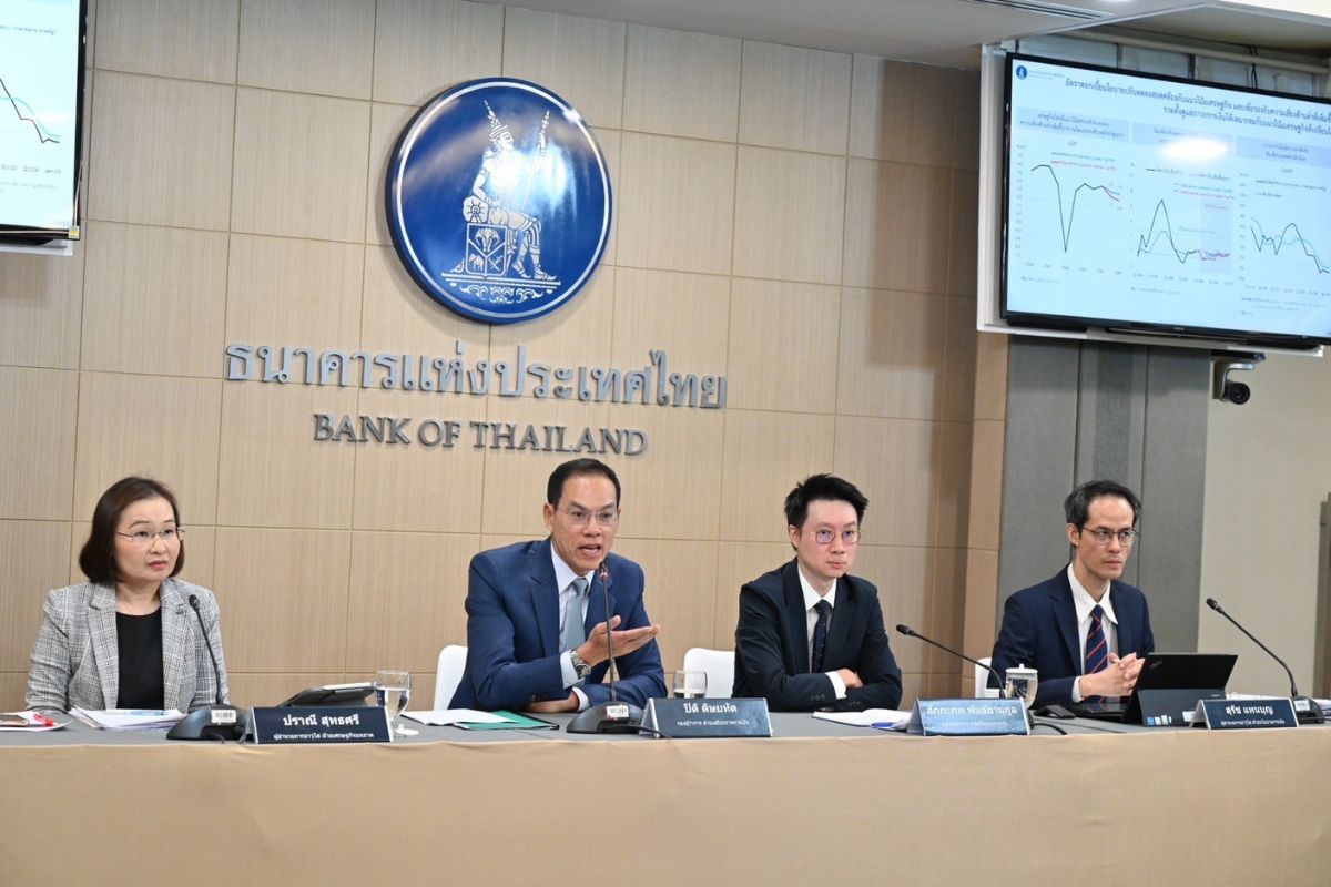 ธปท.ห่วงลงทุนต่ำ ต้นตอฉุดศักยภาพเศรษฐกิจไทย รับสหรัฐ-จีนเจรจามีผลเชิงบวก
