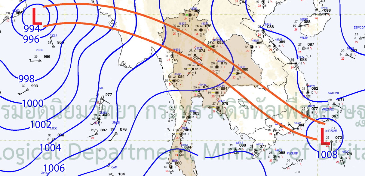 กรมอุตุฯเตือน ร่องมรสุมขยับขึ้นตอนบน ฝนยังตกหนัก-ตกสะสมถึง 31 พ.ค.