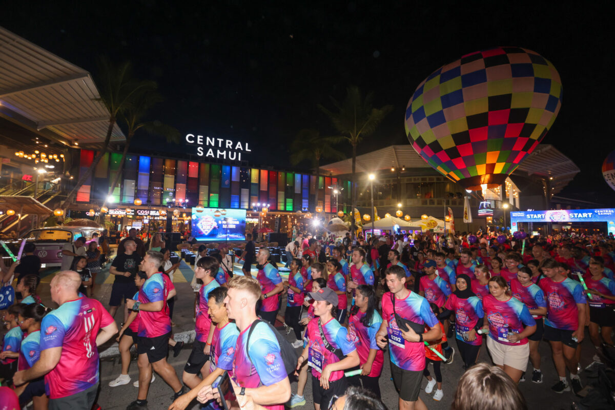 เซ็นทรัล สมุย ปักหมุดความสำเร็จปีที่ 4 “Samui Neon Run 2025”