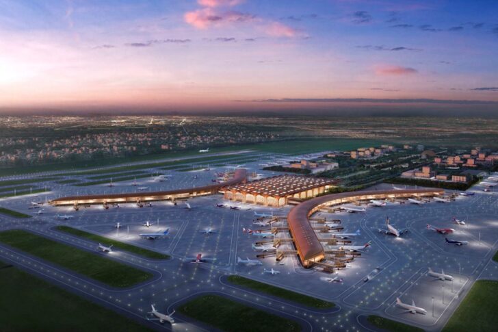 Cambodia ภาพจำลองท่าอากาศยานนานาชาติ เตโช ตาเขมา (Techo Takhmao International Airport) เปิดเผยโดยบริษัทผู้ออกแบบ Foster + Partners