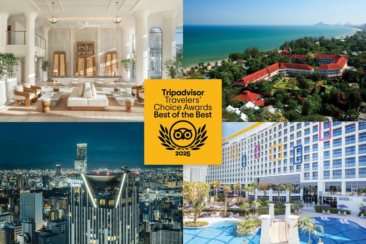 เซ็นทาราปลื้ม 18 โรงแรมเครือคว้า Travelers’ Choice Awards 2025