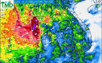 พยากรณ์ฝนสะสม 15 มิ.ย. 2568