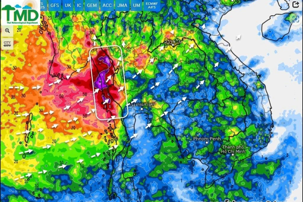 กรมอุตุนิยมวิทยา 7 วันข้างหน้า เตือนฝนยังตกหนักช่วง14-16 มิ.ย.นี้