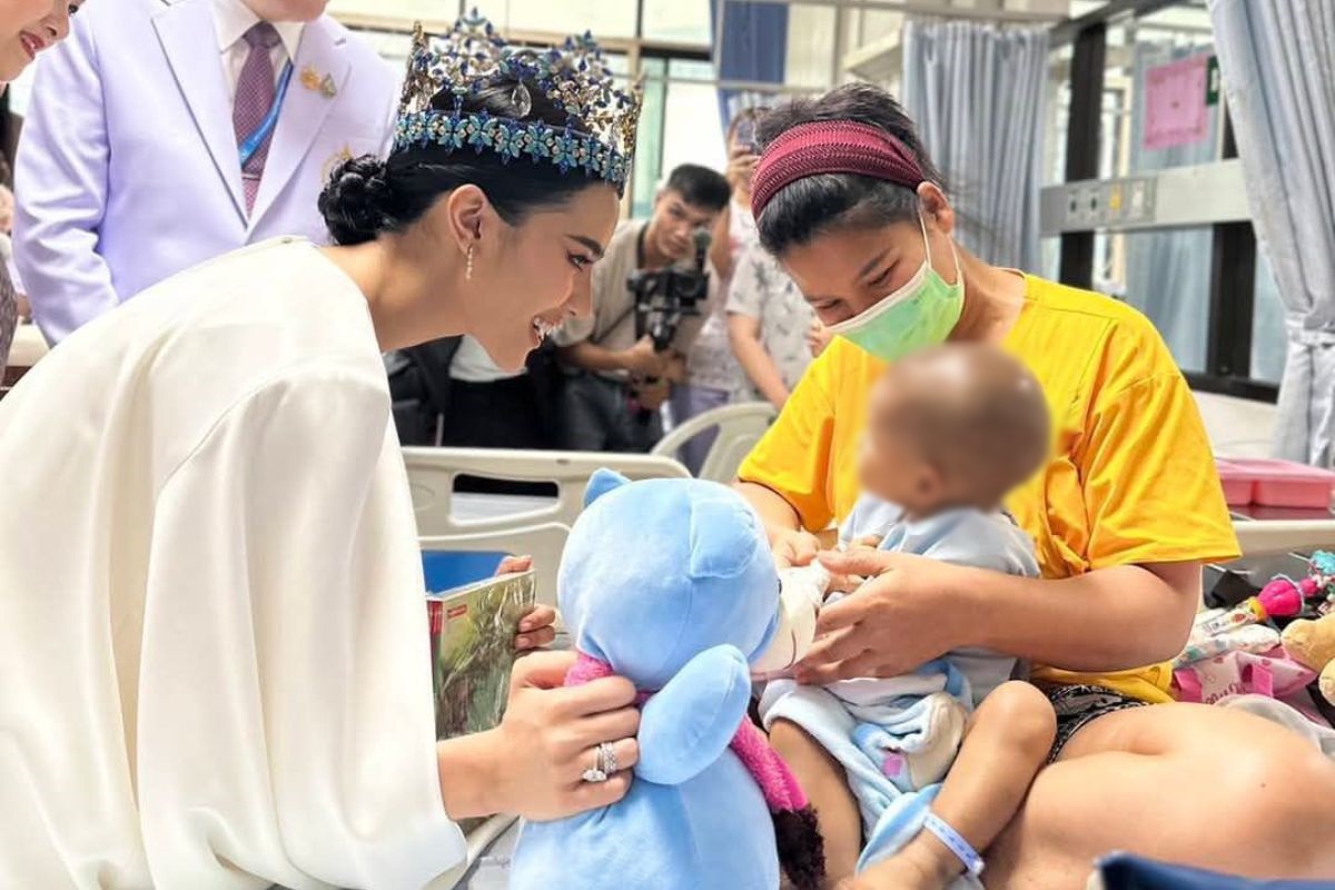 “โอปอล สุชาตา” เยี่ยมน้องมูลนิธิ รพ.เด็ก สุดอบอุ่น