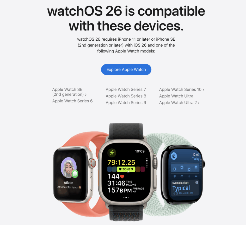 Apple Watch-watchOS 26