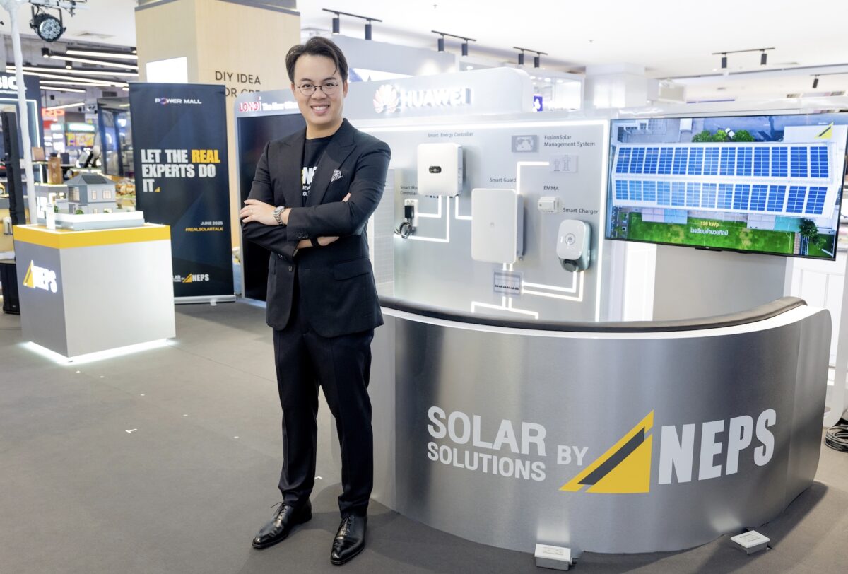 NEPS ปักหมุดผู้นำโซลาร์รูฟครบวงจร ชู 2 นวัตกรรม ‘HUAWEI-LONGi’