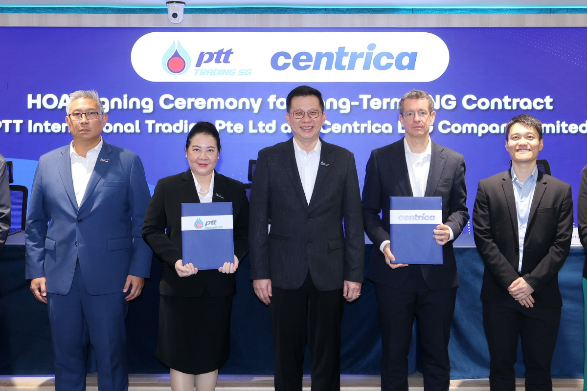 กลุ่ม PTT จัดหา LNG ระยะยาวนอกประเทศครั้งแรกให้ Centrica