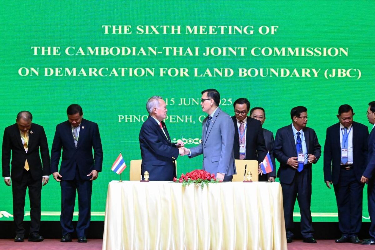 ไทย-กัมพูชา ลงนามบันทึกประชุม JBC ครั้งที่ 6 รอบต่อไปในไทย ก.ย. นี้