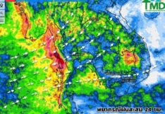 พยากรณ์ฝนสะสม 23 มิ.ย. 2568
