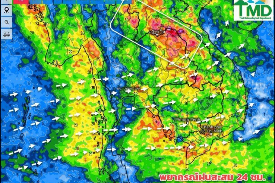 กรมอุตุนิยมวิทยา 7 วันข้างหน้า เตือน 3 ภาค ฝนตกหนัก 28 มิ.ย.-2 ก.ค.นี้