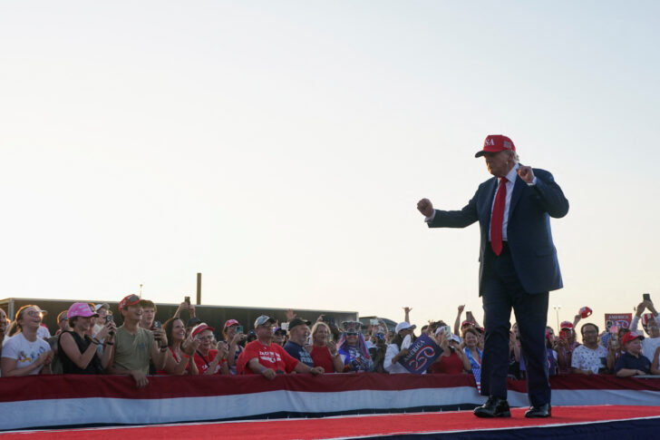 U.S. President Trump visits Des Moines, Iowa