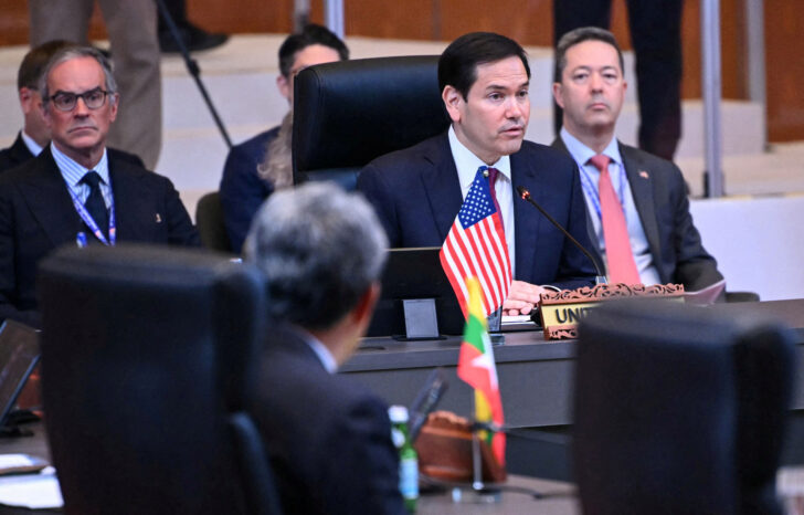US Secretary of State Marco Rubio attends the ASEAN Foreign Ministers' Meeting