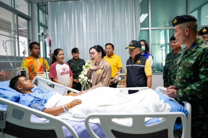 511396 แพทองธาร ยันรัฐบาล - สส. ดูแลเต็มที่ 3 ทหารบาดเจ็บเหตุเหยียบระเบิด