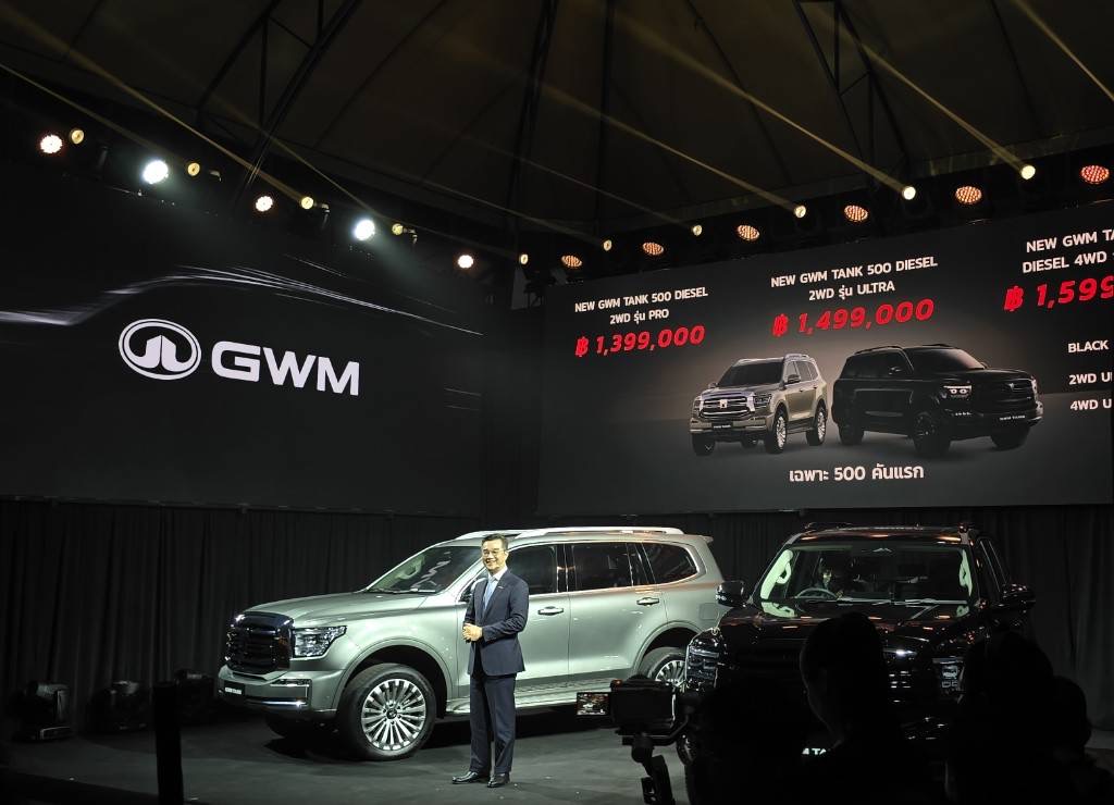 เปิดราคา GWM TANK 500 ดีเซล ขายเริ่มต้น 1.399 -1.599 ล้านบาท