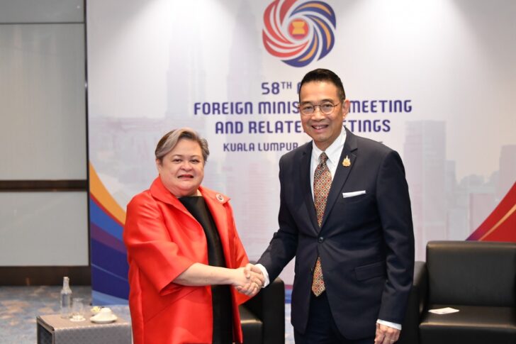 S__218259512_0 'มาริษ'ร่วมประชุม รัฐมนตรีต่างประเทศอาเซียน ครั้งที่ 58 ที่มาเลเซีย