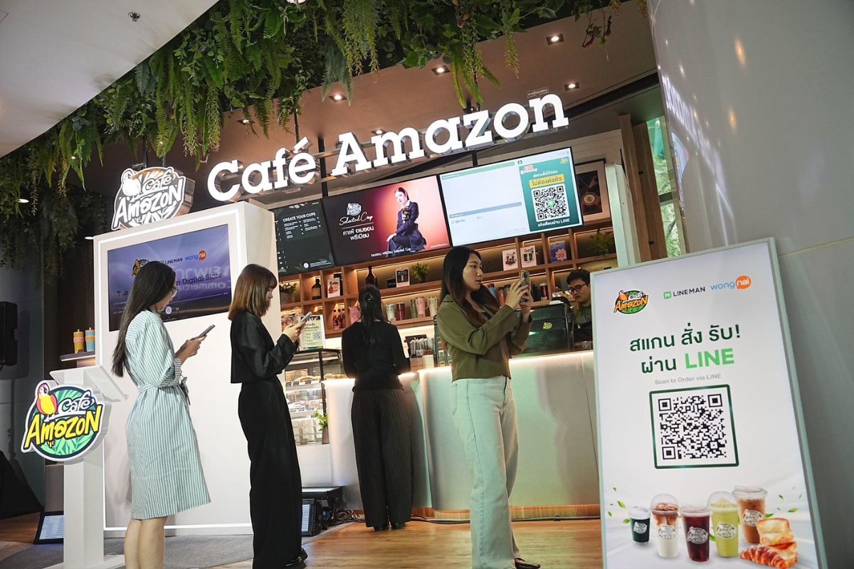 OR เปิด Café Amazon Digital Store แห่งแรกของไทย สแกนสั่งจ่ายได้เลย