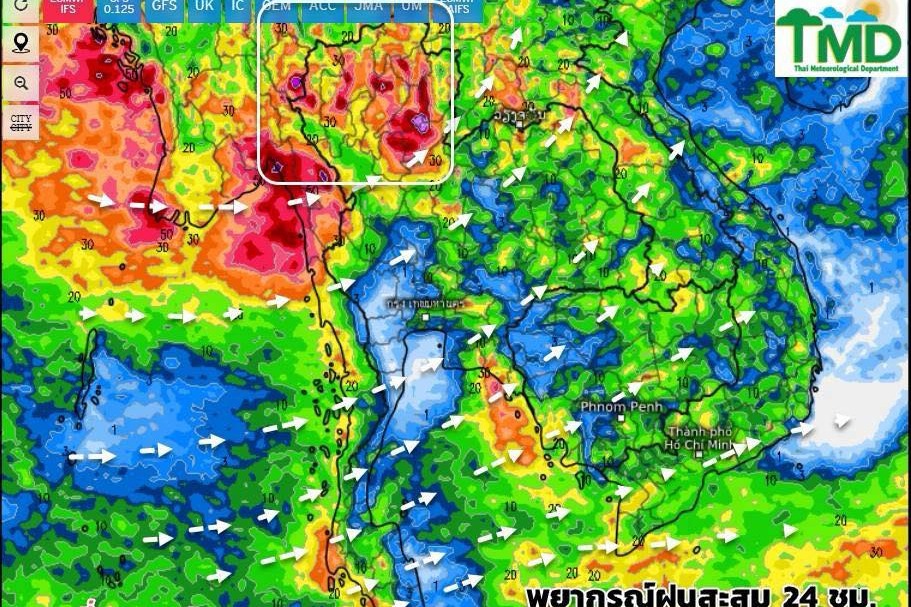 กรมอุตุนิยมวิทยา วันนี้ เตือนหยุดยาว ฝนยังตกหนัก ช่วง 11-13 ก.ค.นี้