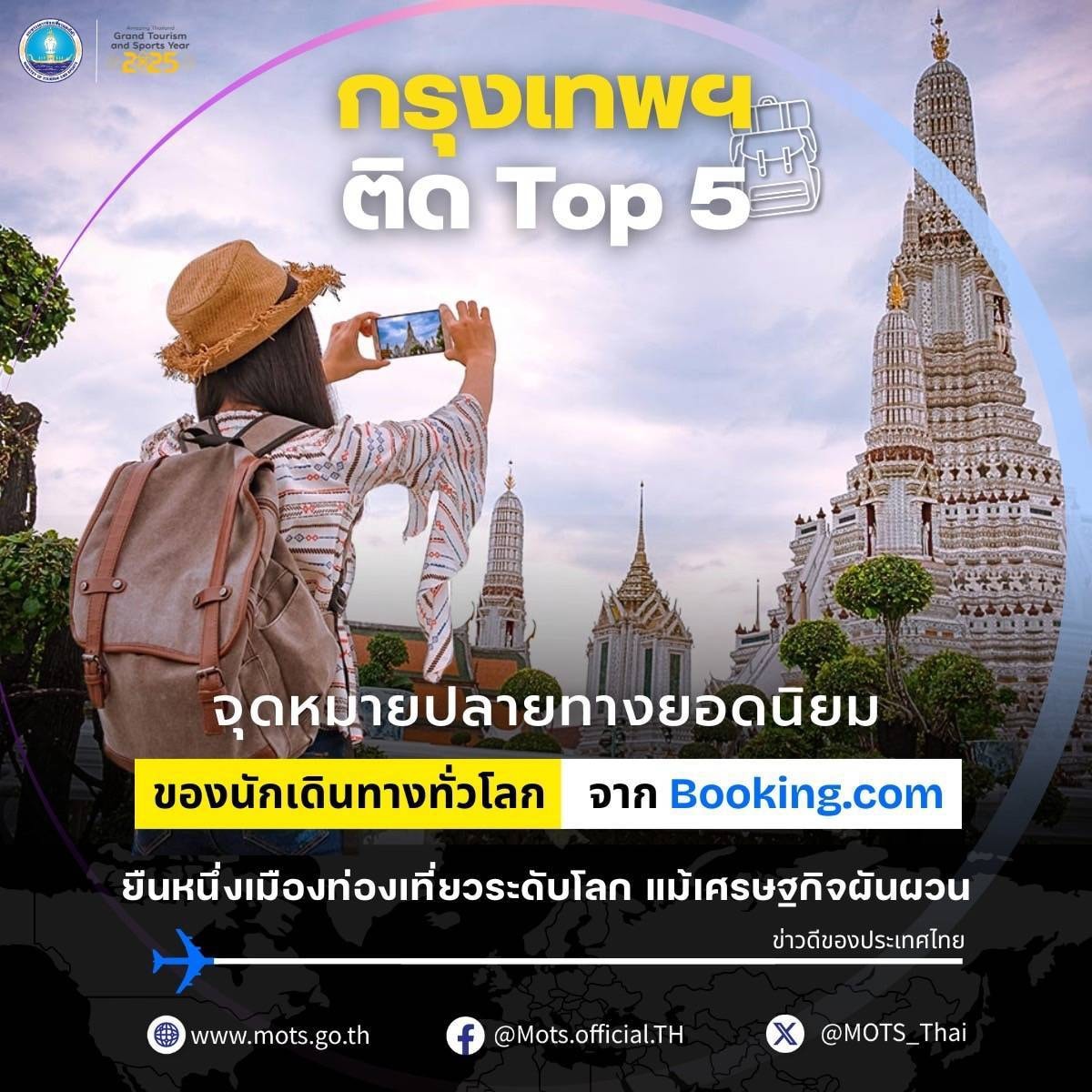 กรุงเทพฯ ติดอันดับ Top 5 ร้อนแรงรับซัมเมอร์ ครองใจนักท่องเที่ยวทั่วโลก