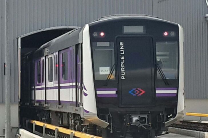 .คมนาคมเร่งรถไฟฟ้าสีม่วงใต้ เดินเครื่องเจาะอุโมงค์ลอดเจ้าพระยา เปิดใช้บางส่วนปี’71.