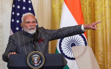 FILE PHOTO: U.S. President Trump holds a joint press conference with Indian Prime Minister Modi at the White House in Washington D.C.