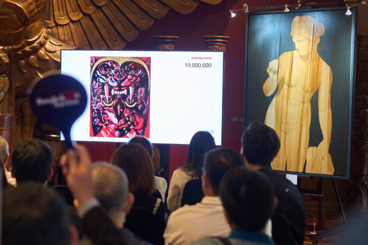 ผลงาน ‘ใบหน้าแผ่นดิน’ ของ ‘ถวัลย์ ดัชนี’ ถูกประมูล 11.1 ล้านบาท