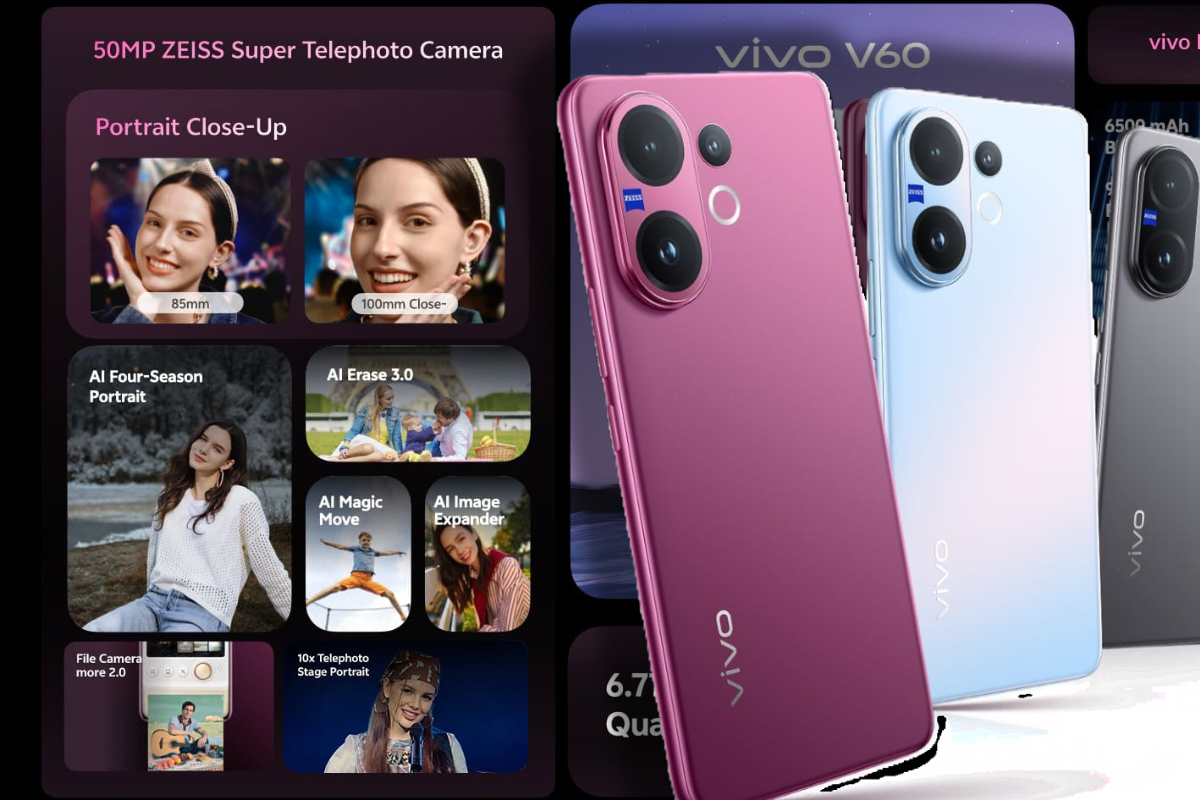 เปิดราคาไทย vivo V60 กล้อง ZEISS ซูเปอร์เทเลโฟโต้