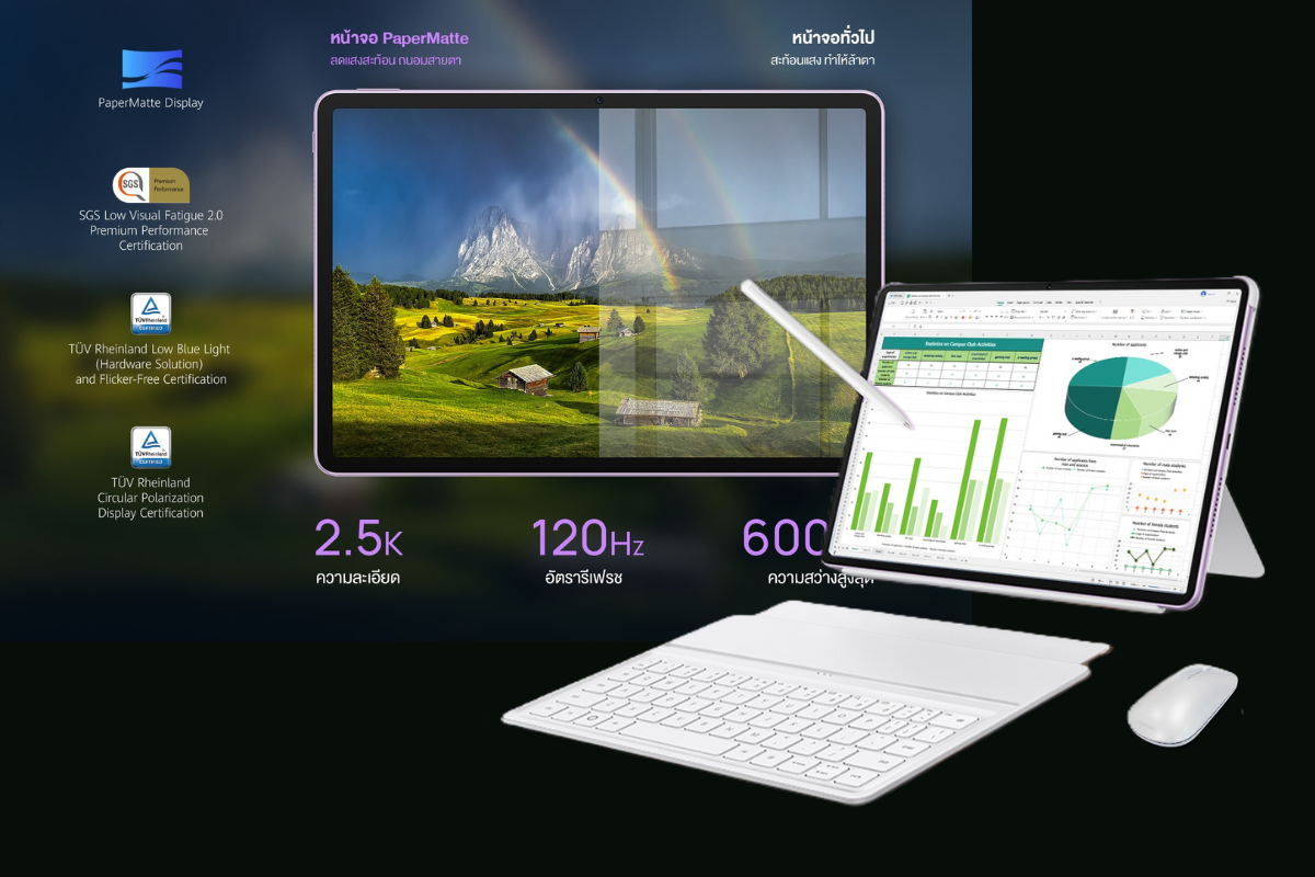 เปิดราคาไทย HUAWEI MatePad 11.5” 2025 ฟังก์ชั่นเท่าคอม PC