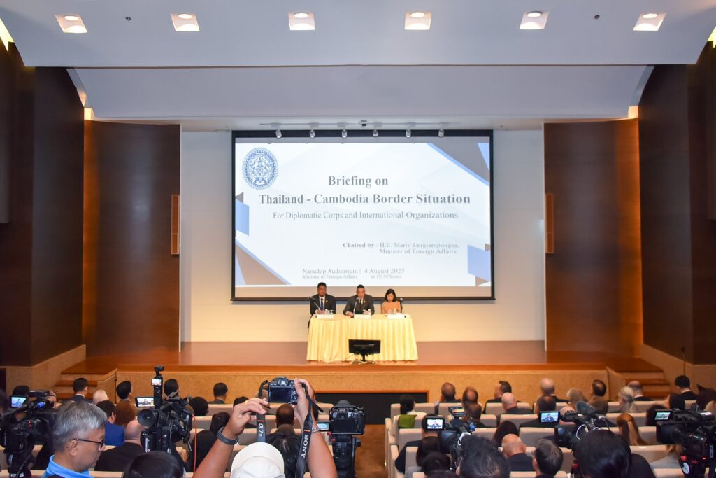 ‘มาริษ’ อัพเดตทูต-องค์กรนานาชาติ 74 ประเทศ ย้ำติดตามหยุดยิง ในประชุม GBC