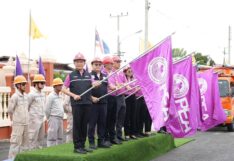 PEA จัดระเบียบสายสื่อสารบริเวณหน้าวัดแค จังหวัดสุพรรณบุรี