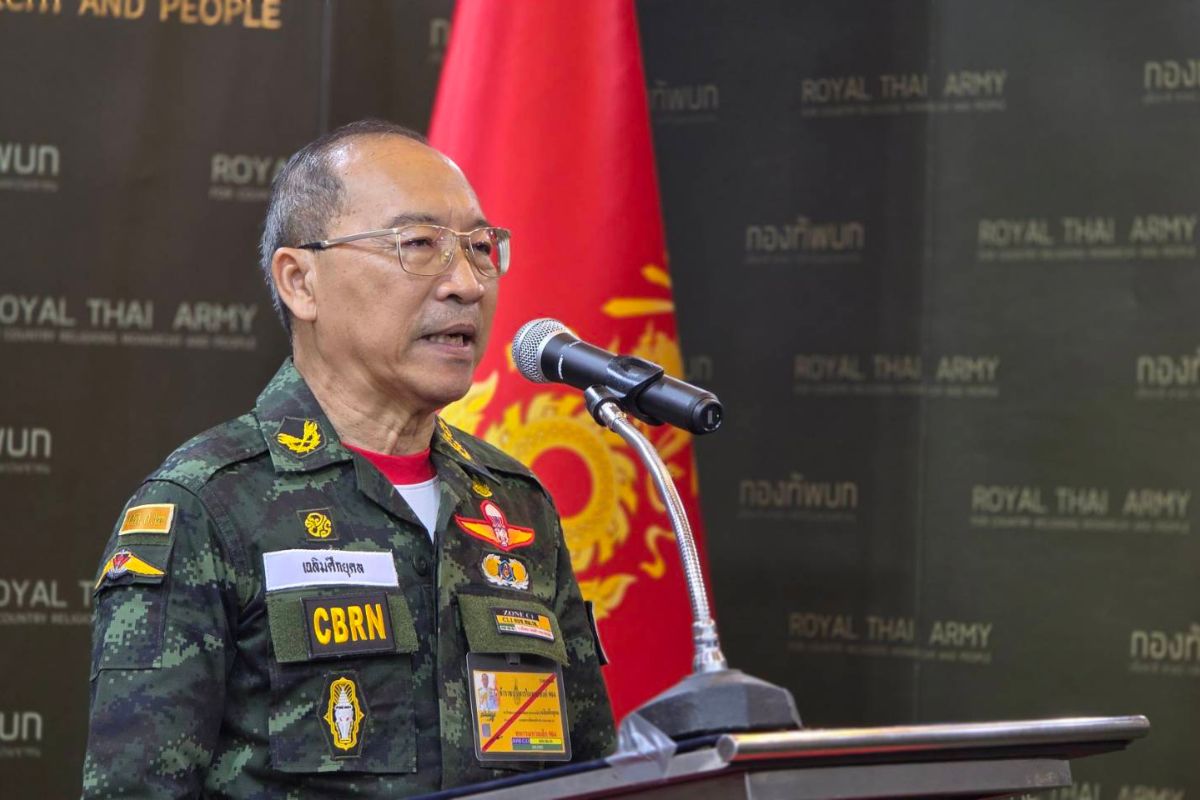 พลเอก พระวรวงศ์เธอ พระองค์เจ้าเฉลิมศึก​ยุคล แถลงยัน ไทยไม่ได้ครองอาวุธเคมี