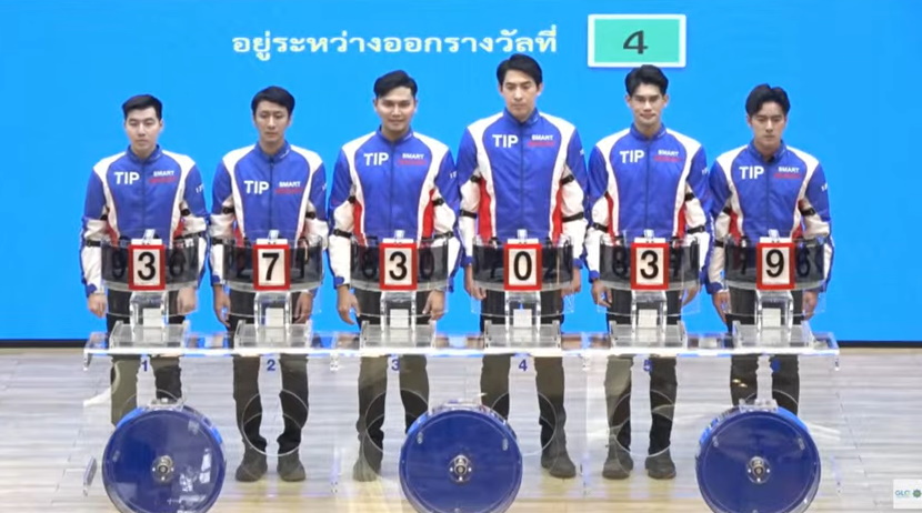 ผู้ช่วยหมุนการออกรางวัลจาก บมจ.ทิพยประกันภัน