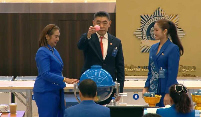 นายกมลภพ วีระพละ กรรมการผู้จัดการ ธนาคารอาคารสงเคราะห์(ธอส.) เป็นประธานกรรมการออกรางวัล สลากกินแบ่งฯ งวด 16 กันยายน 2568