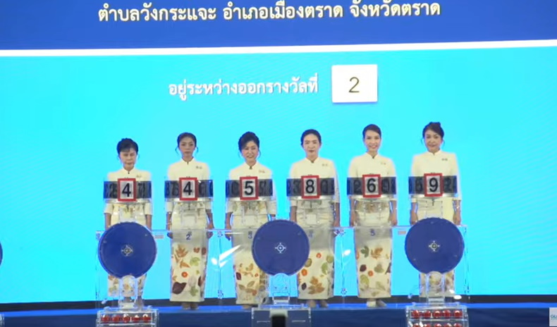 ผู้ช่วยหมุนรางวัล สลากกินแบ่งสัญจร งวด 1 กันยายน 2568 ที่จ.ตราด