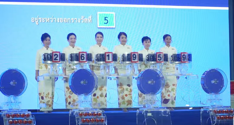 ผู้ชวยหมุนการออกรางวัล