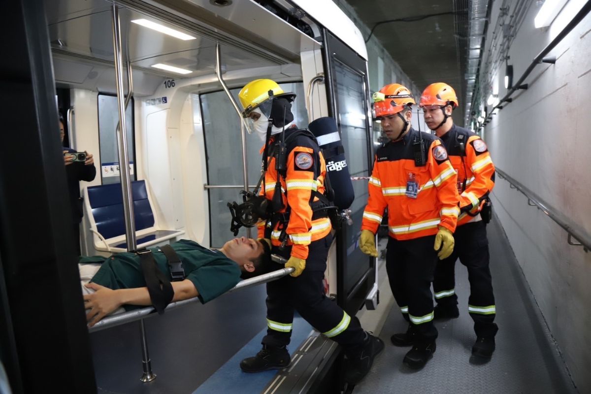 สุวรรณภูมิซ้อมแผนรับมือ APM ขัดข้อง เสริมแกร่งระบบความปลอดภัยสนามบิน