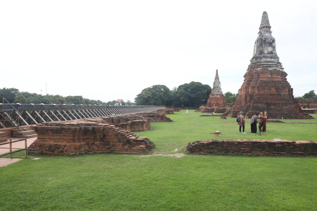 กรมศิลปากร เฝ้าระวังน้ำท่วมโบราณสถานเมืองเก่าอยุธยา