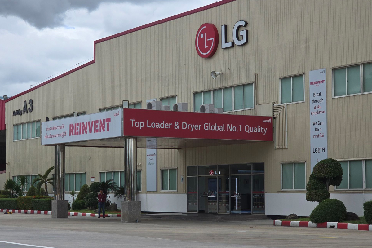 ‘แอลจี’ เสริมแกร่งโรงงานไทย ทุ่ม 800 ล./ปีย้ำฐานผลิตเบอร์ 3