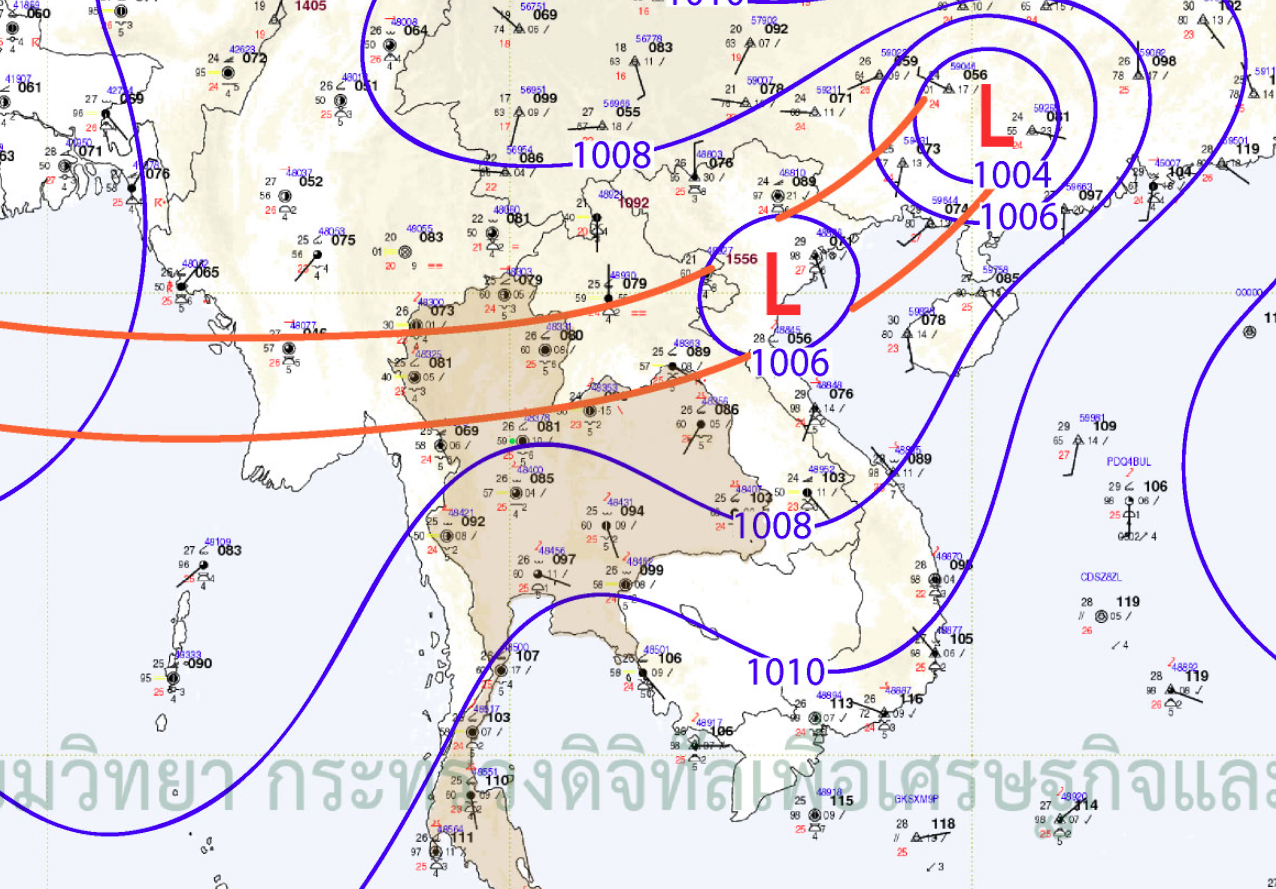 กรมอุตุนิยมวิทยา 7 วันข้างหน้า เตือนฝนตกหนักอีกช่วง 12-15 ก.ย.นี้
