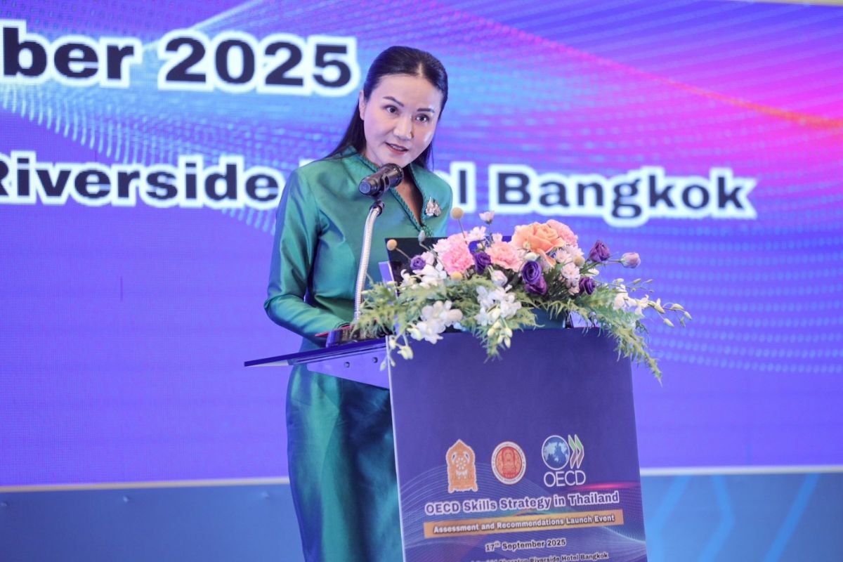 นฤมล นำ ศธ.-OECD พัฒนาทักษะคนไทย สร้างแรงงานคุณภาพ ตอบสนองตลาดโลก