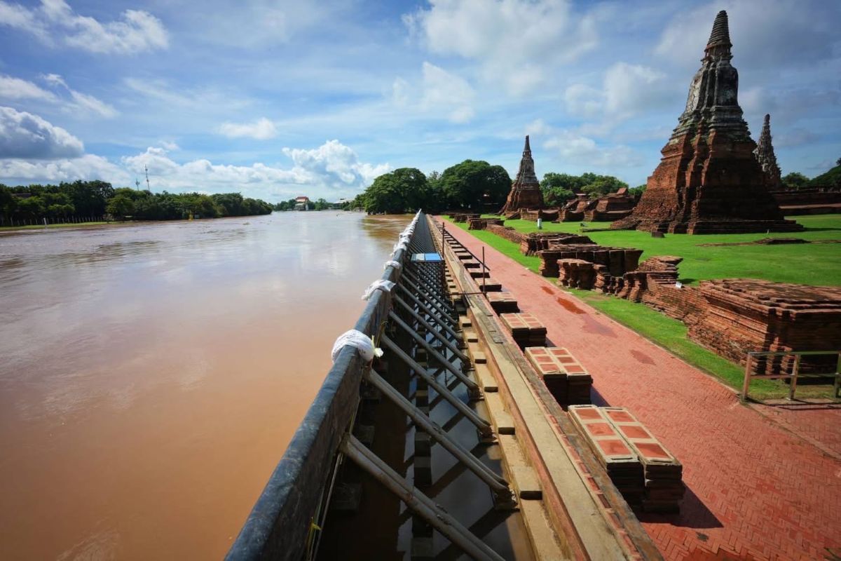 ผู้ว่าฯอยุธยา แจงเขื่อนพระราม 6 ทยอยระบายน้ำเพิ่ม เหตุเขื่อนป่าสักล้น