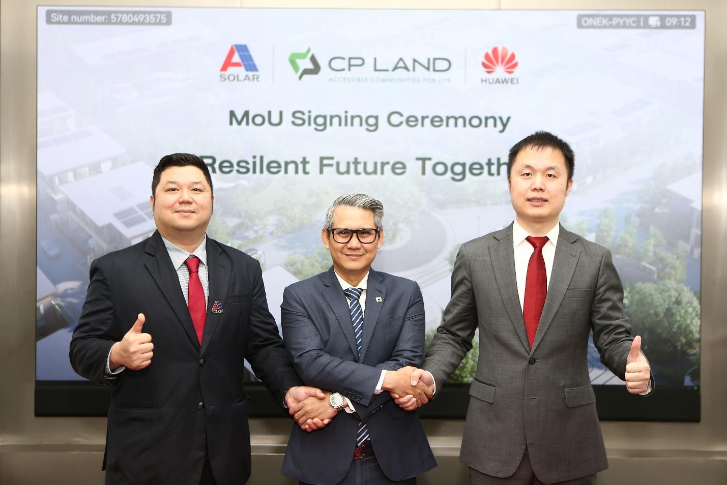 ซี.พี. แลนด์ จับมือ หัวเว่ย และ เอโซลาร์ ผลักดันประเทศไทยสู่ Green Livingและเศรษฐกิจสีเขียว