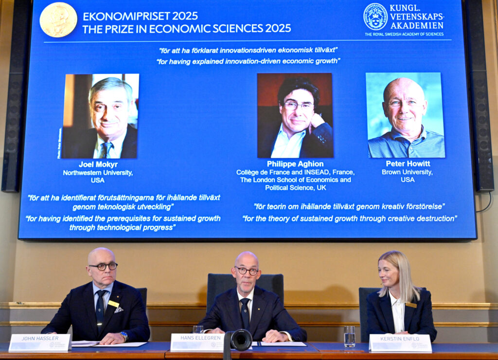 โนเบลเศรษฐศาสตร์ 2025 อธิบายการเติบโตจากนวัตกรรม และ ‘การทำลายล้างเชิงสร้างสรรค์’