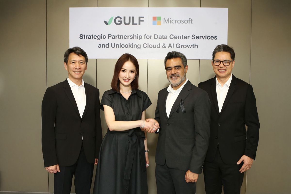 GULF จับมือ Microsoft พัฒนาธุรกิจ Cloud-AI ดันไทยขึ้นฮับดิจิทัลอาเซียน